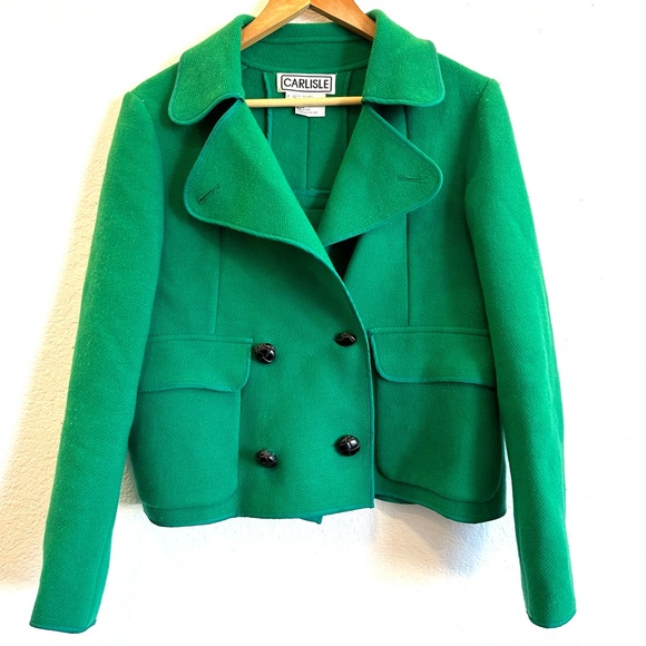 Carlisle Vintage wool Angora Short Coat Size 10 - Picture 8 of 8